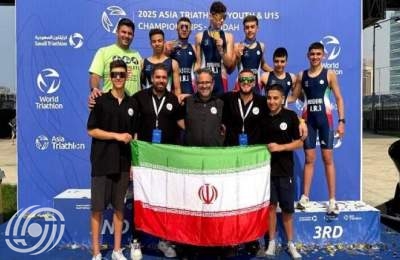 لاعب إيراني يحرز ذهبية آسيا في سباقات الترايثلون لاعب إيراني يحرز ذهبية آسيا في سباقات الترايثلون