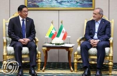 بزشكيان: هناك صورة واضحة لإمكانية التعاون بين إيران وميانمار بزشكيان: هناك صورة واضحة لإمكانية التعاون بين إيران وميانمار